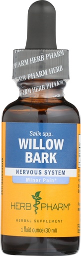 [BRSWIYQ2PNYQCFAZ] Herb Pharm Willow Bark Liquid Extract Drops for Minor Pain, 1 Oz