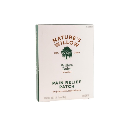 [BRSW22YHCUMQ4DT4] Nature's Willow Relief Patches – Fast-Acting, Plant-Based Topical Solution to Help with Sore Muscles & Joints | 6 Patches per Pack | 1-Pack