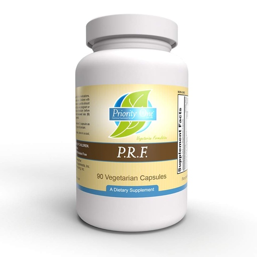 [BRSWGZQLOUIGOHTD] Priority One Vitamins P.R.F. 90 Vegetarian Capsules - Beneficial Effects of White Willow bark.* Natural Formulation - Vegetarian.