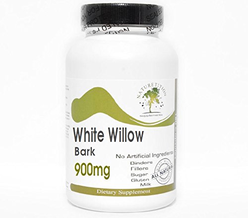 [BRSWKEYPBMEBAH3C] White Willow Bark 900mg ~ 100 Capsules - No Additives ~ Naturetition Supplements