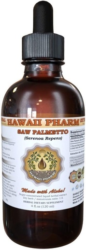 [BRSWIZIMAUHBYHDO] Hawaii Pharm Saw Palmetto (Serenoa Repens) Liquid Extract 4 fl.oz (120ml)