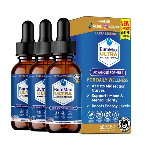 [BRSRGEL7BMFRAAD3] BurnMax Ultra Extra Strength Dietary Supplement, Advanced Formula, 60 Servings, 2 fl oz (3)