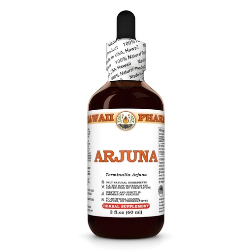 [BRSRAAIQA4FWEC3Z] Arjuna (Terminalia Arjuna) Dry Bark Tincture, Made in Hawaii, Raw Materials, All Natural, Vegan, Pure Liquid Extract - 2 fl.oz
