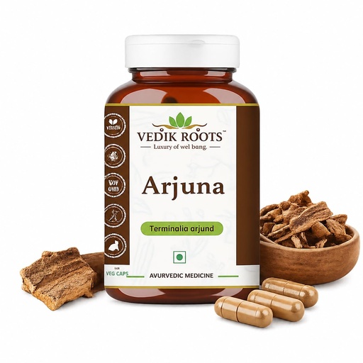 [BRSW2BI7CUBROH3B] Arjuna Capsules 450 mg | Arjuna Herbal Supplement | Vegan, Non-GMO | Traditional Ayurvedic Ingredient | 60 Veg Capsules (Pack of 1)