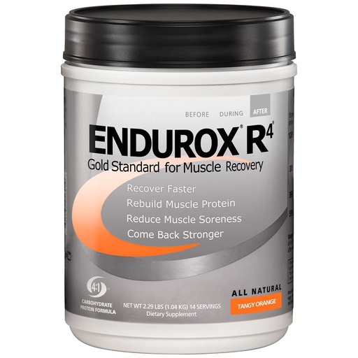 [BRSWIYIKBV6BUCTK] Endurox PacificHealth R4, Post Workout Recovery Drink Mix with Protein, Carbs, Electrolytes and Antioxidants for Superior Muscle Recovery, Net Wt. 2.29 lb., 14 Serving (Tangy Orange)