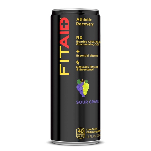 [BRSWG2YEAQBGG3AZ] LIFEAID FITAID RX Recovery Blend, Creatine, BCAAs, Glucosamine, Electrolytes, Omega-3s, 100% Clean, Paleo, Vegan and Gluten-Free, No Artificial Flavors or Sweeteners, 12-oz. cans (1 Can)