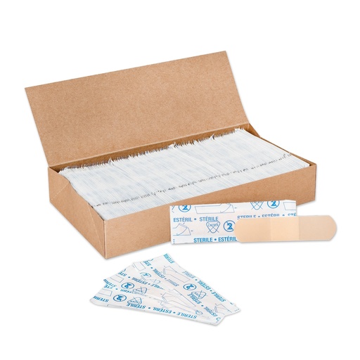 [BRSWEC3QOUARAE3A] American White Cross Adhesive Bandages, Sheer Strips, 3/4" x 3" | Bulk Case of 1500 | Sterile, Breathable and Multi-Purpose for School Nurses, Businesses, and First Aid Kits