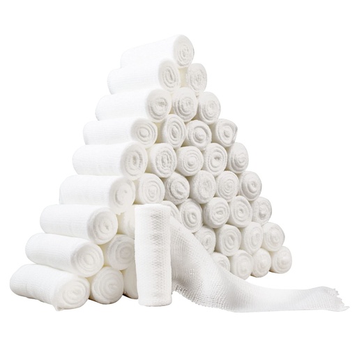 [BRSROBAYCV5AK2D4] 96 Gauze Bandage Rolls –Value Pack 96 Rolls - Premium First Aid Supplies for Safe Adventuring–Flexible, Stretchable, Breathable Gauze – 3” x 4.1 Yards Bandage Wrap for Wound Dressing