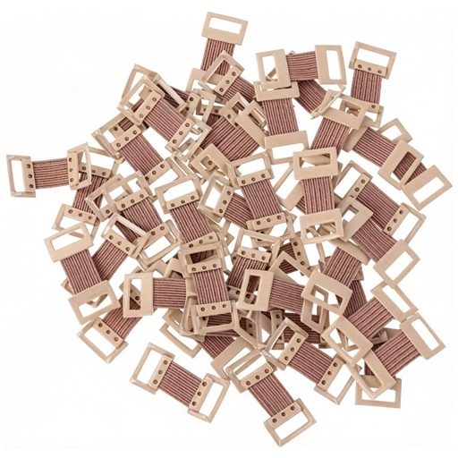 [BRSREGD7OEHQO3L4] 10Pcs Brown Metal Bandage Wrap Clips, Elastic Bandage Fasteners, Replaceable Wrap Clips for Various Types Bandages
