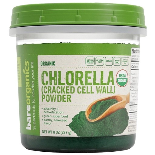[BRSWGZTYBN5RSDY2] Bare Organics 12522 Chlorella Powder, 8 Ounce