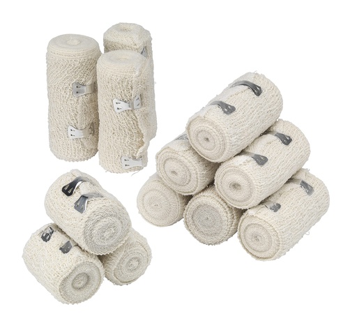 [BRSW2ZAECIGQYCDA] HypaBand Crepe Cotton Bandages, Assorted Pack of 12