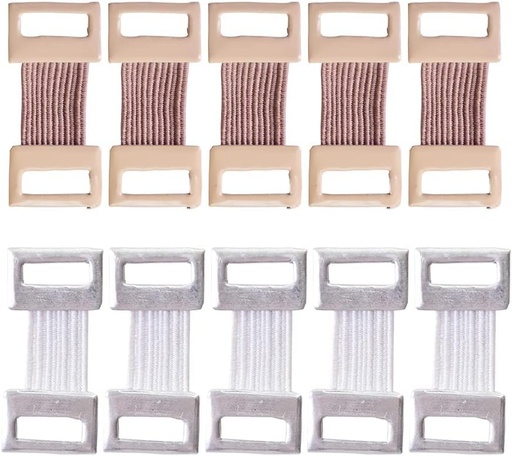 [BRSROCTRCV5Q233Z] 10 Pcs Bandage Wrap Stretch Metal Clips Fixation Clamps Hooks Kit for Sport White/Coffee Replacement Elastic Bandage Wrap Clips Black, Adhesive Bandages, Bandages and Bandaging Supplies