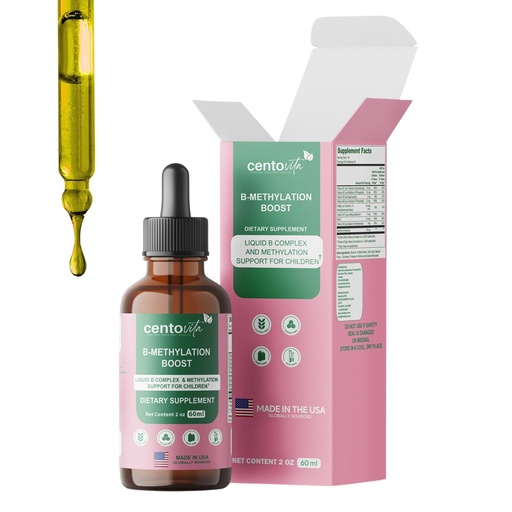 [BRSREEI3CV4GAHL6] B-Methylation Boost: Liquid B Complex and Methylation Support for Children – Nutritional Supplement for Healthy Growth and Development – Natural Berry Flavor – 60 Servings (2 fl oz)