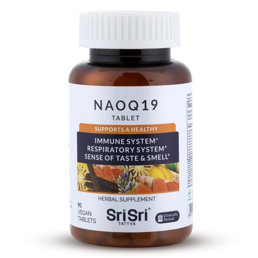 [BRSROFIYO5YQKAY3] SRI SRI TATTVA NAOQ19 Immunity Support Ayurvedic Herbal Supplement with Ashwagandha, Turmeric, Tulsi, Licorice & Andrographis 19 Herbal Adaptogens for Immune, Respiratory & Stress Support 90 Capsules