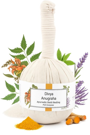 [BRSRA23ROEMQGF34] 100% Natural Ayurvedic Herbal Manual Massager Potli, Pain Relief, Knee, Muscles Relaxation, Neck, Back, Legs, Increase Blood Circulation for Men Women - 180GM