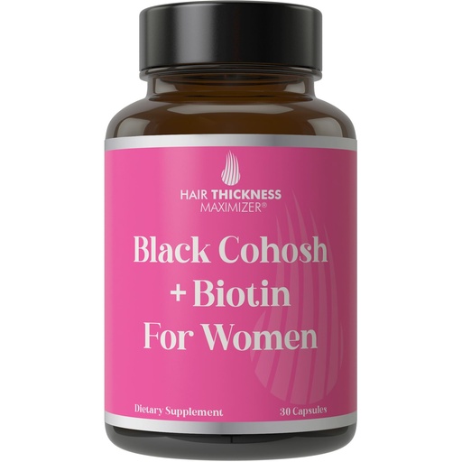 [BRSREYAOCEGWGGYZ] Black Cohosh + Biotin + Chasteberry Menopausal Hair Vitamins for Women | Menopause & Postmenopause Vitamins for Fuller Hair, Less Thinning, Hot Flashes. Clean & Vegan