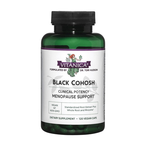 [BRSWIYQPB5YBEYLO] Vitanica Black Cohosh, Cimicifuga Extract Plus, Vegan, 120 Capsules