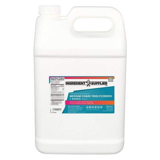 [BRSWGBL5A4CRSDLG] Glycerin Supplier MCT Oil - 1 Gallon - Palm Derived - USP Kosher Food Grade - Non GMO - Flavorless & Odorless - Keto Friendly - Perfect for Coffee, Cooking & DIY Wellness