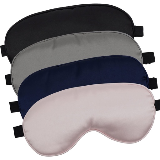 [BRSRM2T3AAIRSEI7] LERSVICVIL 4 Pack Eye Mask for Sleeping Silky Soft Satin Blindfold Adjustable Strap Night Eye Cover for Women Men