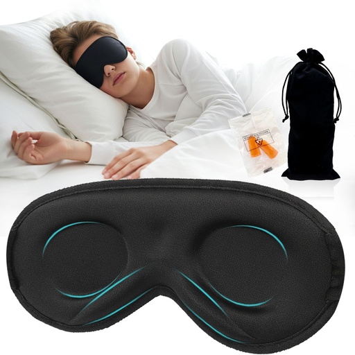 [BRSREYA2DN5RS3DJ] Kids Sleep Mask 8-18 Zero Pressure 3D Blackout Adjustable