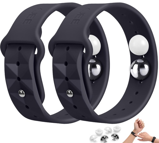 [BRSROAA5BYBAKGTU] Motion Sickness Bracelets for Travel: Anti Nausea Wristband for Morning Sickness - Sea Sickness Wristbands for Car Boat Air - Nausea Bands for Natural Motion Sickness - for Adults and Kids