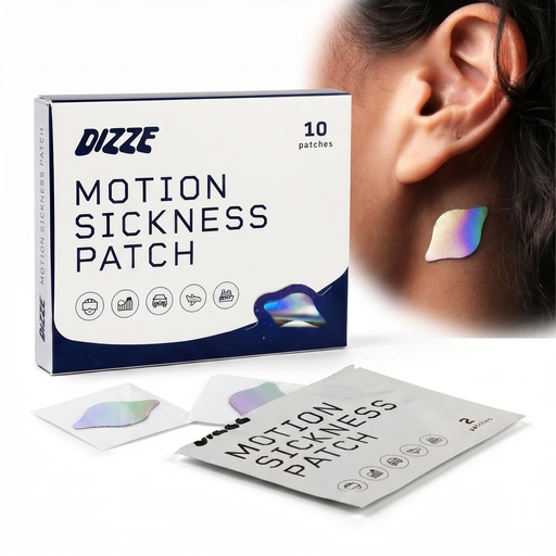 [BRSRGZTQC4ARYH3P] Dizze Motion Sickness Patches for Cruise & Travel (10 Count) | Non Drowsy Nausea Patch with Ginger - Sea Sickness Relief for Boats, Cars, Flights, Gaming - For Kids & Adults
