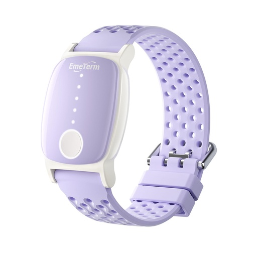 [BRSRGHQQO55AOCQ7] EmeTerm Explore Active FDA-Cleared Anti-Nausea Wristband Nickel-Free 5m Dive Ready Motion Sickness Relief Band Non-drowsy Drug-Free Fluoroelastomer Strap for Salt-Water Resistance (Glacier Purple)