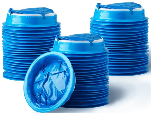 [BRSWYYAEDEHRG33J] Valchoose 60 Pack Barf Bags Disposable, Portable Puke Bags Blue | 1000ml High Density Leak Resistant for Morning Sickness, Kids, Adults, Pregnant Women, Taxis Drivers, Car Motion Sickness