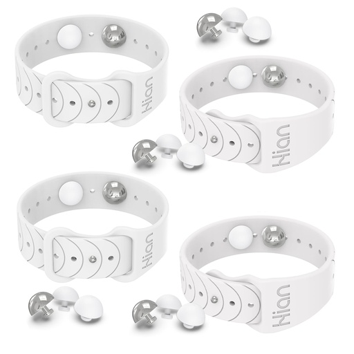 [BRSRA2YEOYOQ4GQ2] Hion Motion Sickness Bands Anti Nausea Acupressure Wristband Sea Sickness Wristbands Nausea Bands Natural Relief Motion & Morning Sickness -（2 Pairs White