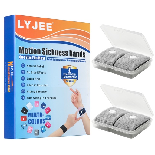 [BRSRAAI6ORYGGEYU] Motion Sickness Bands, Nausea Relief Wristbands for Pregnant Women, Motion Sickness Bracelets for Adults,