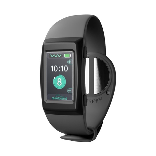[BRSRABABC4JQM2A4] Reliefband Premier+ Anti-Nausea Wristband with Conductivity Gel - FDA-Cleared, Drug-Free, Fast-Acting Relief for Motion Sickness, Travel, Anxiety & Migraines - Smart Display, Rechargeable