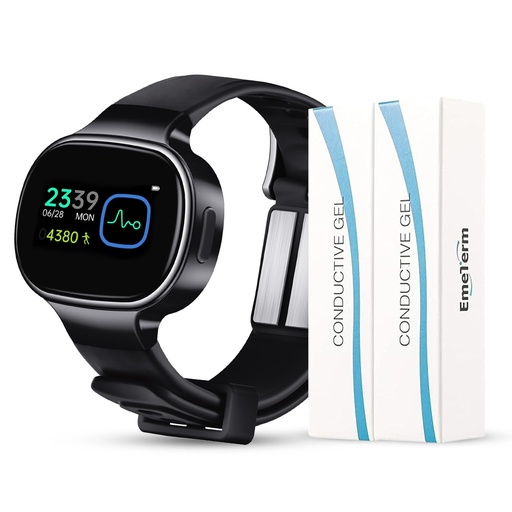 [BRSREYYPB4PB6334] EmeTerm Smart FDA-Cleared Anti-Nausea Wristwatch Touchscreen IP67 Waterproof Morning Motion Sickness Relief Rechargeable Fast Acting Drug Free
