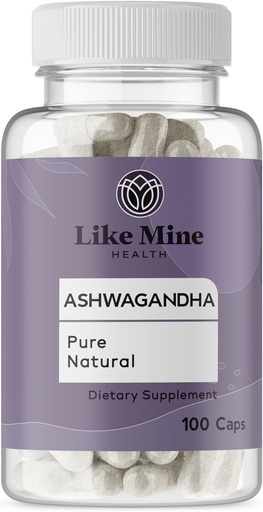 [BRSW2HA6AV7A4HQZ] Como Mine Ashwagandha (100 cápsulas), No Fillers, Puro " Natural, Suplemento Herbal para Mujeres