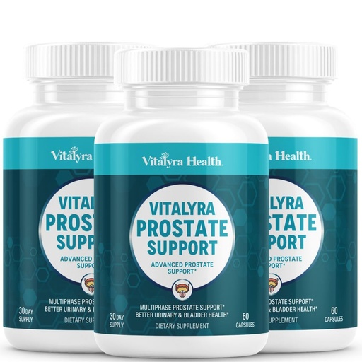 [BRSRYYL7AAGRO3Y3] Prostate Support Supplement for Men –Multiphase Herbal Formula with Saw Palmetto, Beta-Sitosterol & Zinc – Urinary Flow, Bladder Comfort -90 Days Supply