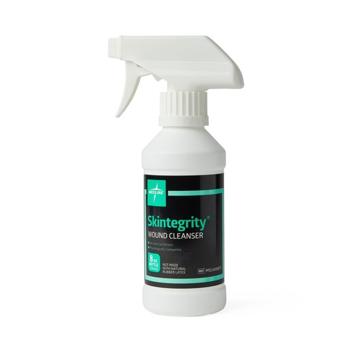 [BRSWIY3QAUAQGCL4] Medline Skintegrity Wound Cleanser, 8 ounce Spray Bottle, for wound cleaning, debridement, removing protein, pressure injuries, infected wounds, spray can be adjusted from mist to stream