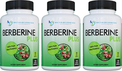 [BRSWY2YKOUMGO2DV] التكاليف الموصى بها Berberine Plus 1200mg Per Serving - 120 Veggie Capsules Royal Jelly (120 count (Pack of 3)