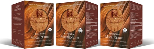 [BRSWGATYO4FWOGQZ] Revolution Macalibrium - Natural Concentrated Gelatinized Maca Supplement to Support Men's Hormone Health, Energy, Strength, Power, and Reproductive Health (3)