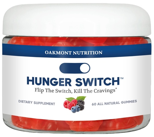 [BRSREALRCIHBSC32] Hunger Switch Appetite Control Gummies - Weight Management Supplement with DNF-10® to Curb Cravings, Boost Energy, Support Gut Health - 60 Gummies (2 Week Supply)