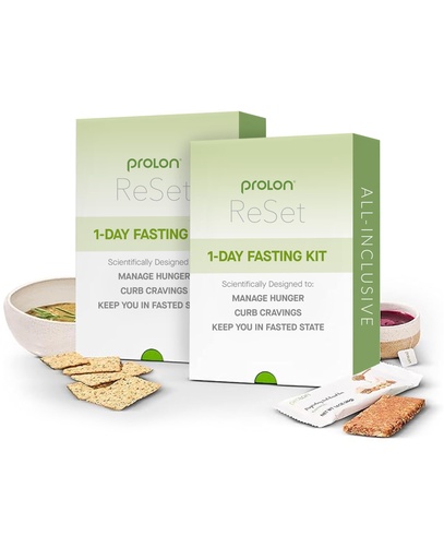 [BRSRMCACOIIQ2HQ6] Prolon 1-Day Reset Fasting Kit | Fast with Food | Supports Healthy Aging & Weight Management | Low-Calorie, Plant-Based Meals & Snacks | Developed to Not Break Your Fast (2 Pack)