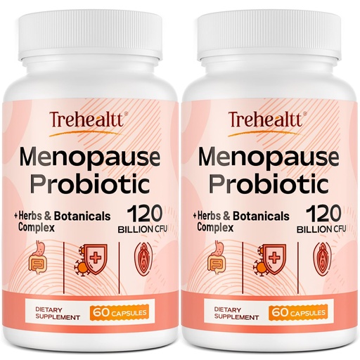 [BRSRA2YEPMDQICT3] Menopause supplements for women, 120 Billion CFU Probiotic, 13-in-1 Herbs & Botanicals Complex, for Hormone Menopause, Hot Flashes, Night Sweats, Mood Swings, Sleep Disturbances, Vegan, 120 Caps