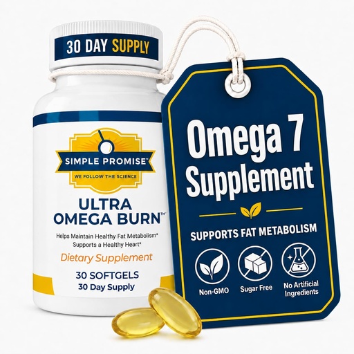 [BRSRAAA6CACAEYDX] Ultra Omega Burn - Omega-7 Softgels for Women and Men - Palmitoleic Acid | Marine Lipid Softgels, Metabolic Health Support, Palmitoleic Blend, Simple Once-Daily Routine, Non-GMO