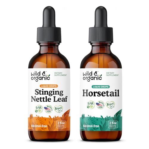 [BRSRABD4A4CRU3Q7] Stinging Nettle Leaf Tincture 2 fl oz & Horsetail Herb Tincture 2 fl oz