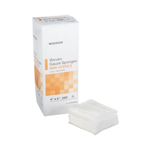 [BRSWYY3YOANRGGQY] McKesson Woven Gauze Sponges, Non-Sterile, Cotton, 4 x 4 in, 1 pk | 100% Cotton