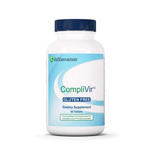 [BRSWGHT3OIHA4E3P] Nutra Biogenesis CompliVir, Immune Support for Adults, 60 Tablets | Monolaurin and Zinc Supplement for Men and Women, Vitamin C, Olive Leaf Extract, & Elderberry