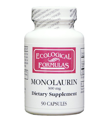 [BRSREFINCMIBOHL4] Ecological Formulas Monolaurin 300 mg Tamper Resistant Ship Pack 90 Capsules