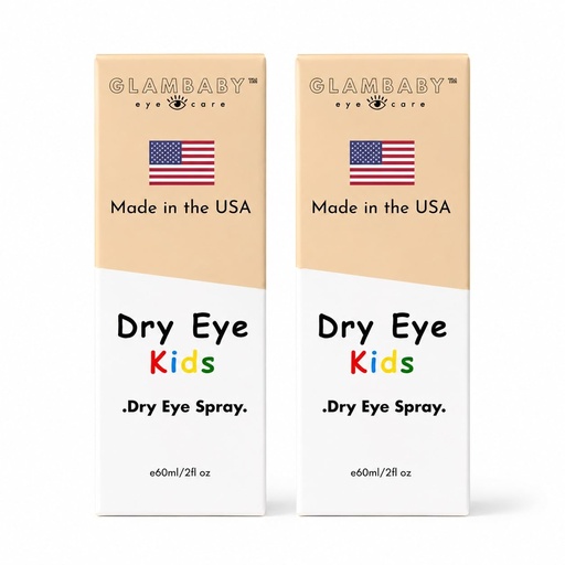 [BRSRYZQHBNYAAFIU] Dry Eye Area Kids Spray | Gentle Hypochlorous Mist, 60ml | Daily Refreshing Care for Sensitive Skin Around Eyes | No-Wipe Formula (2 Pack)