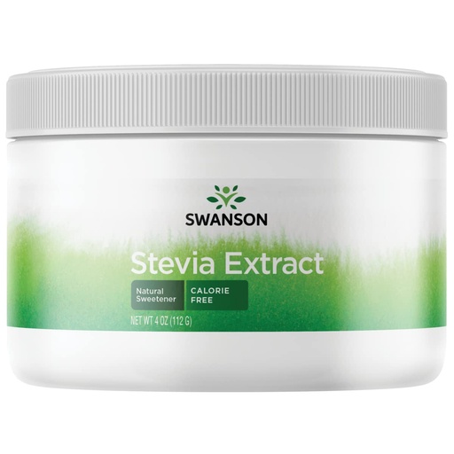 [BRSWIYIYAF7AEFTE] Swanson Stevia Extract Powder, Calorie-Free, 4 oz | Treasured for Centuries in South America for Its Intense Sweetness, a Calorie-Free Herbal Addition to Food or Drink, Vegan