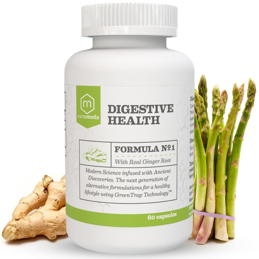 [BRSRAGACO4FQAHQ4] Digestive Health, Herbal Relief of Stomach Upsets | Occasional Indigestion, Bloating, Gas, Nausea, Upset Stomach; Gluten Free | 6-Herb Blend, 60 Capsules
