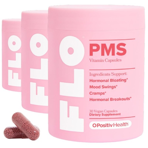 [BRSRAZYOOAAROHTB] FLO PMS for Hormonal Breakouts, Bloating, Cramps, & Mood – 90-Day Supply