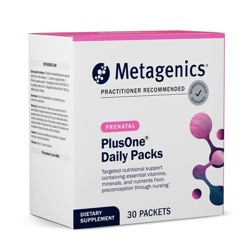 [BRSROHQLO4MGEET2] Metagenics PlusOne Daily Prenatal Packs, 30 Packets | Prenatal, Pregnancy and Nursing Support, with Folate, Omega-3 DHA/EPA, Choline, Probiotics and Essential Nutrients